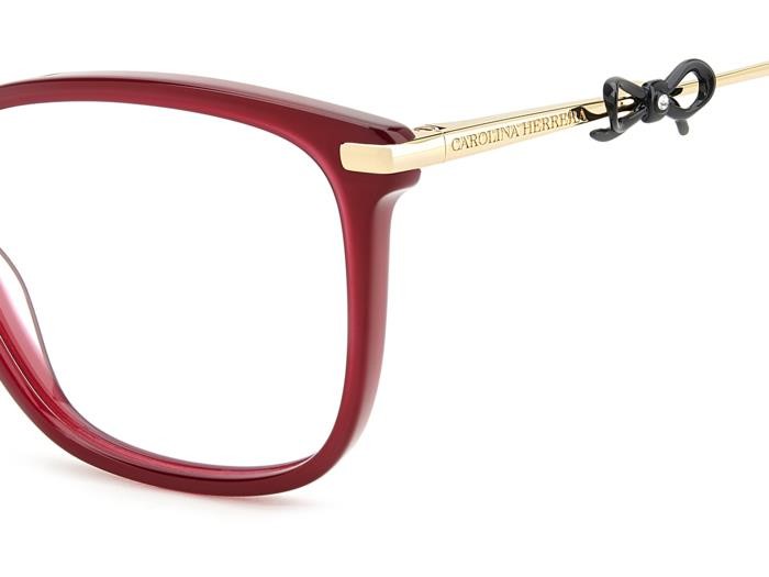 Occhiali da vista Carolina Herrera Her 0218 108429 (6K3) colore burgundy gold forma rettangolare 