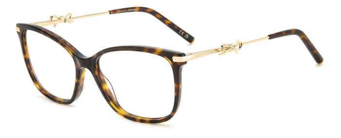 Occhiali da vista Carolina Herrera Her 0218 108429 (LVL) colore brown havana gold forma rettangolare 