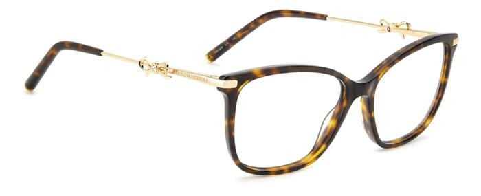 Occhiali da vista Carolina Herrera Her 0218 108429 (LVL) colore brown havana gold forma rettangolare 