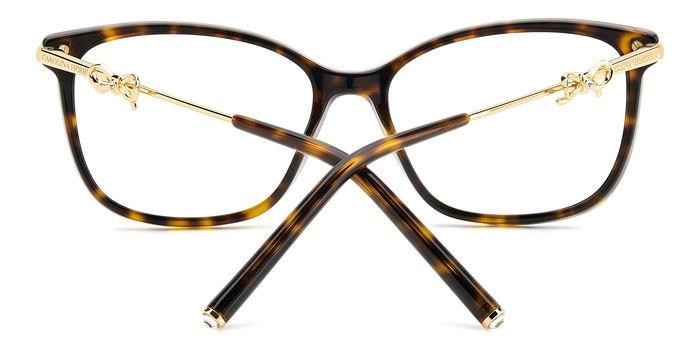 Occhiali da vista Carolina Herrera Her 0218 108429 (LVL) colore brown havana gold forma rettangolare 