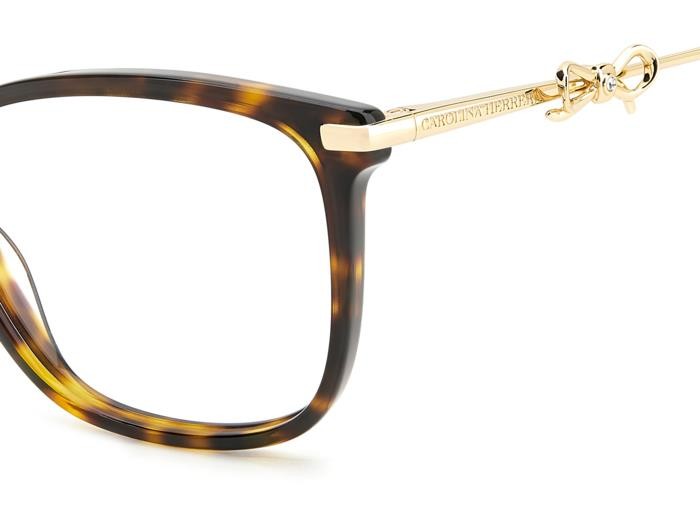 Occhiali da vista Carolina Herrera Her 0218 108429 (LVL) colore brown havana gold forma rettangolare 