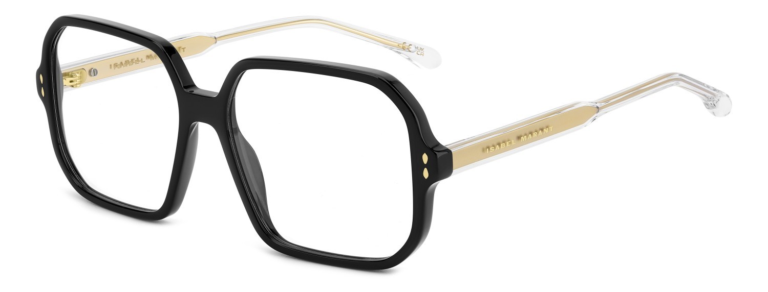 Occhiali da vista Isabel Marant Im 0168 108450 2M2 colore black gold forma quadrato 
