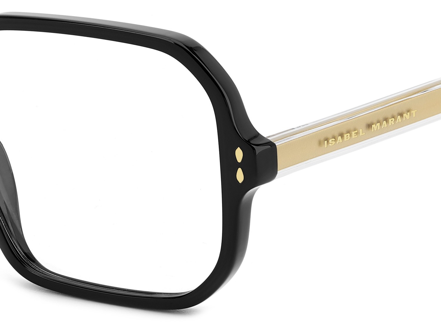 Occhiali da vista Isabel Marant Im 0168 108450 2M2 colore black gold forma quadrato 