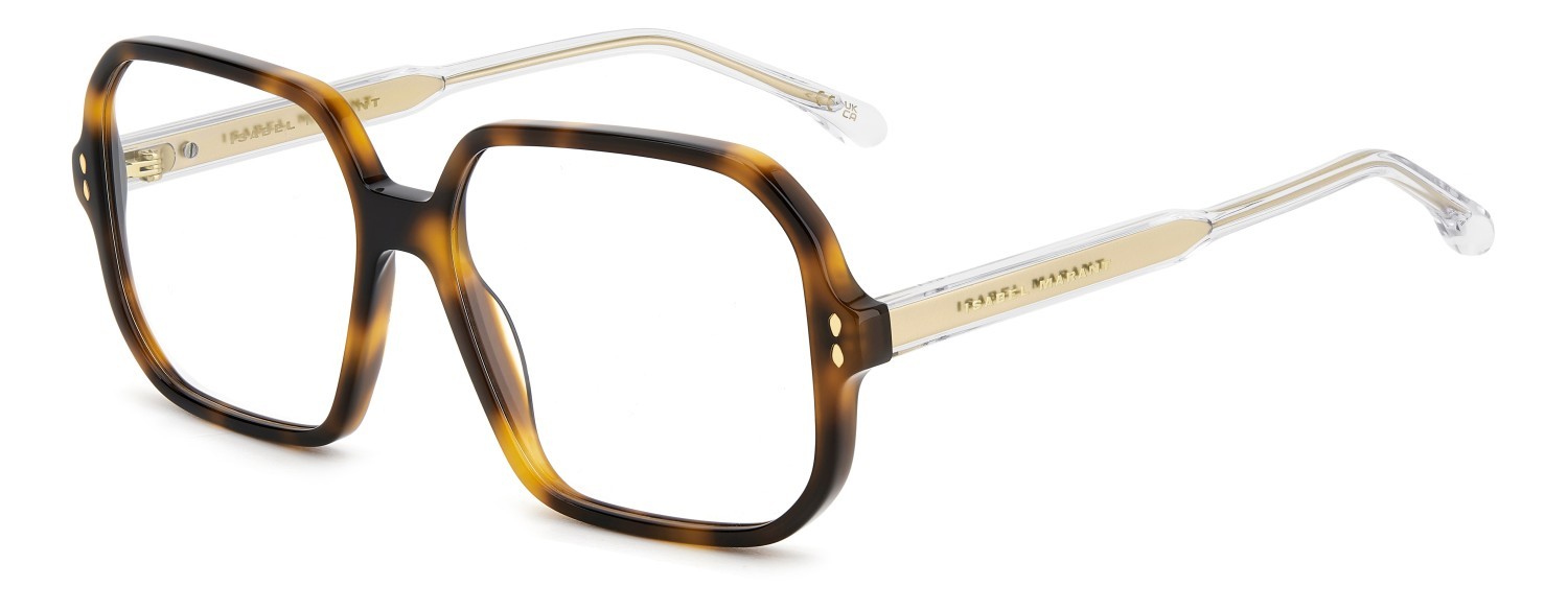 Occhiali da vista Isabel Marant Im 0168 108450 LVL colore brown havana gold forma quadrato 