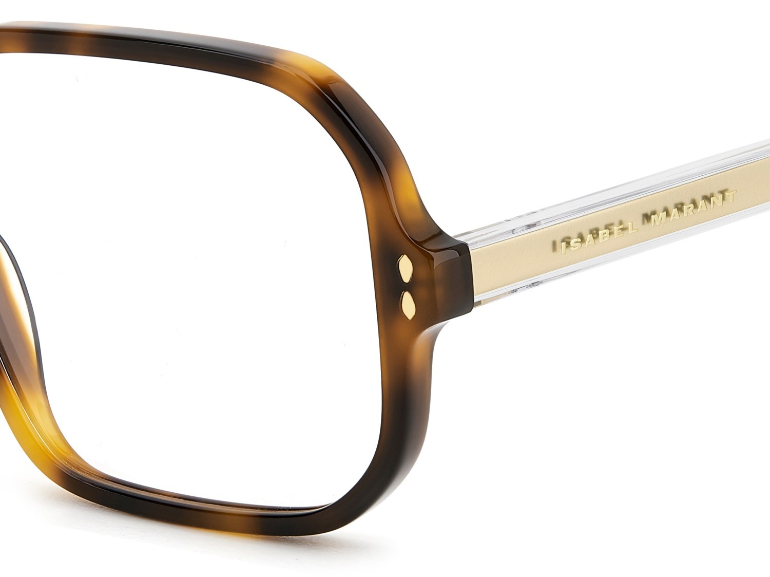 Occhiali da vista Isabel Marant Im 0168 108450 LVL colore brown havana gold forma quadrato 