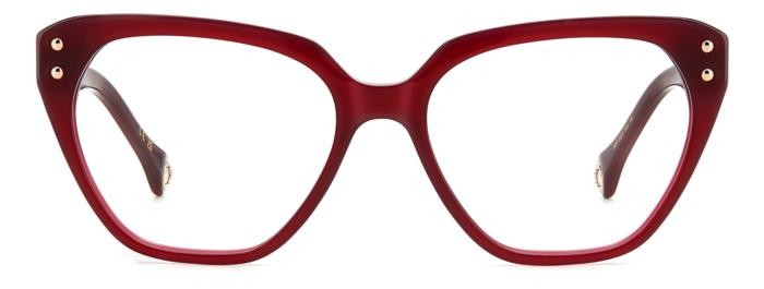 Occhiali da vista Carolina Herrera Her 0223 108453 (82U) colore burgundy red havana forma geometrico 