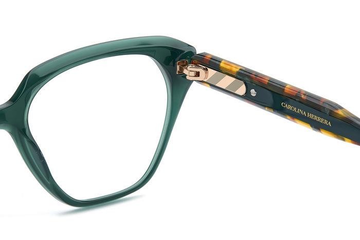 Occhiali da vista Carolina Herrera Her 0223 108453 (ACK) colore green green havana forma geometrico 
