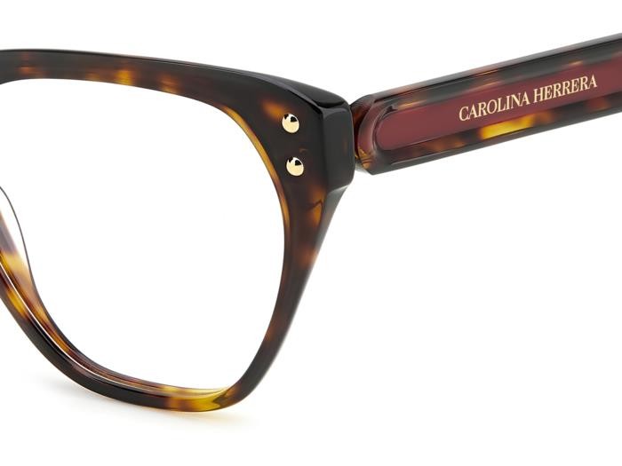 Eyeglasses Carolina Herrera Her 0223 108453 (O63) color havana red shape geometric 