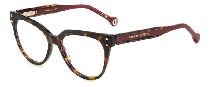 Occhiali da vista Carolina Herrera Her 0224 108454 (O63) colore havana red forma cat eye 