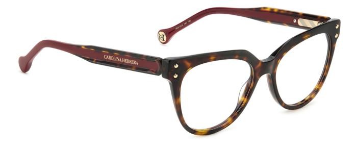 Occhiali da vista Carolina Herrera Her 0224 108454 (O63) colore havana red forma cat eye 