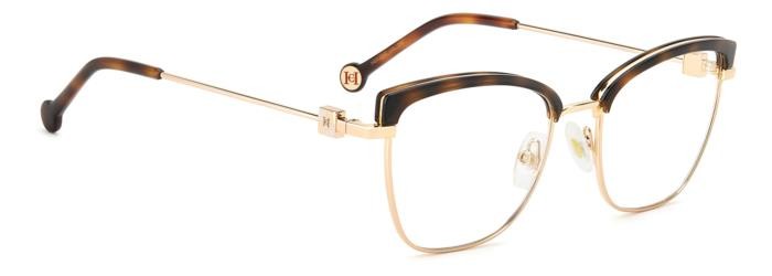 Occhiali da vista Carolina Herrera Her 0243 108455 (LVL) colore brown havana gold forma cat eye 