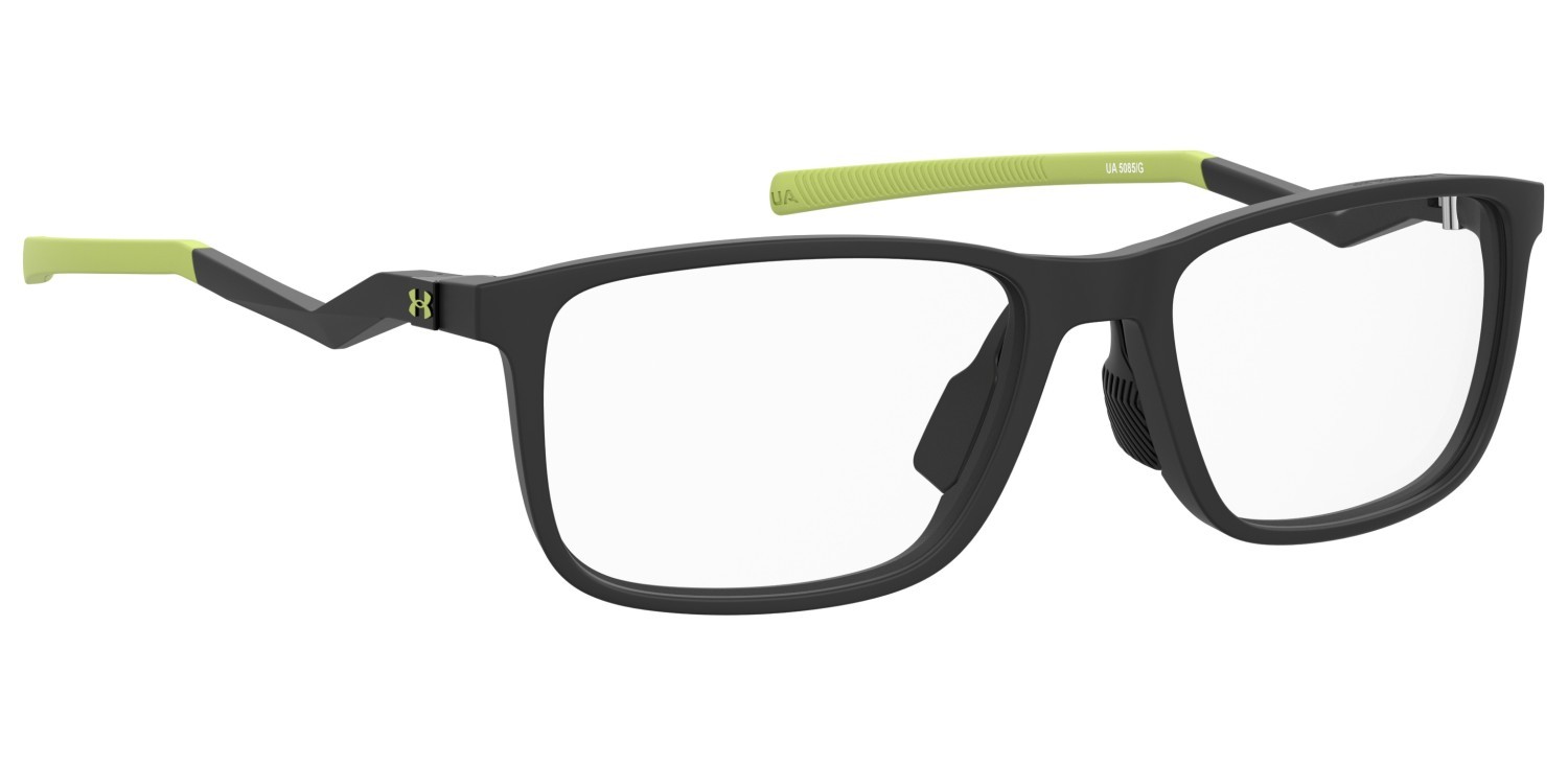Eyeglasses Under Armour Ua 5085/G 108622 3OL color matte black green shape rectangle 
