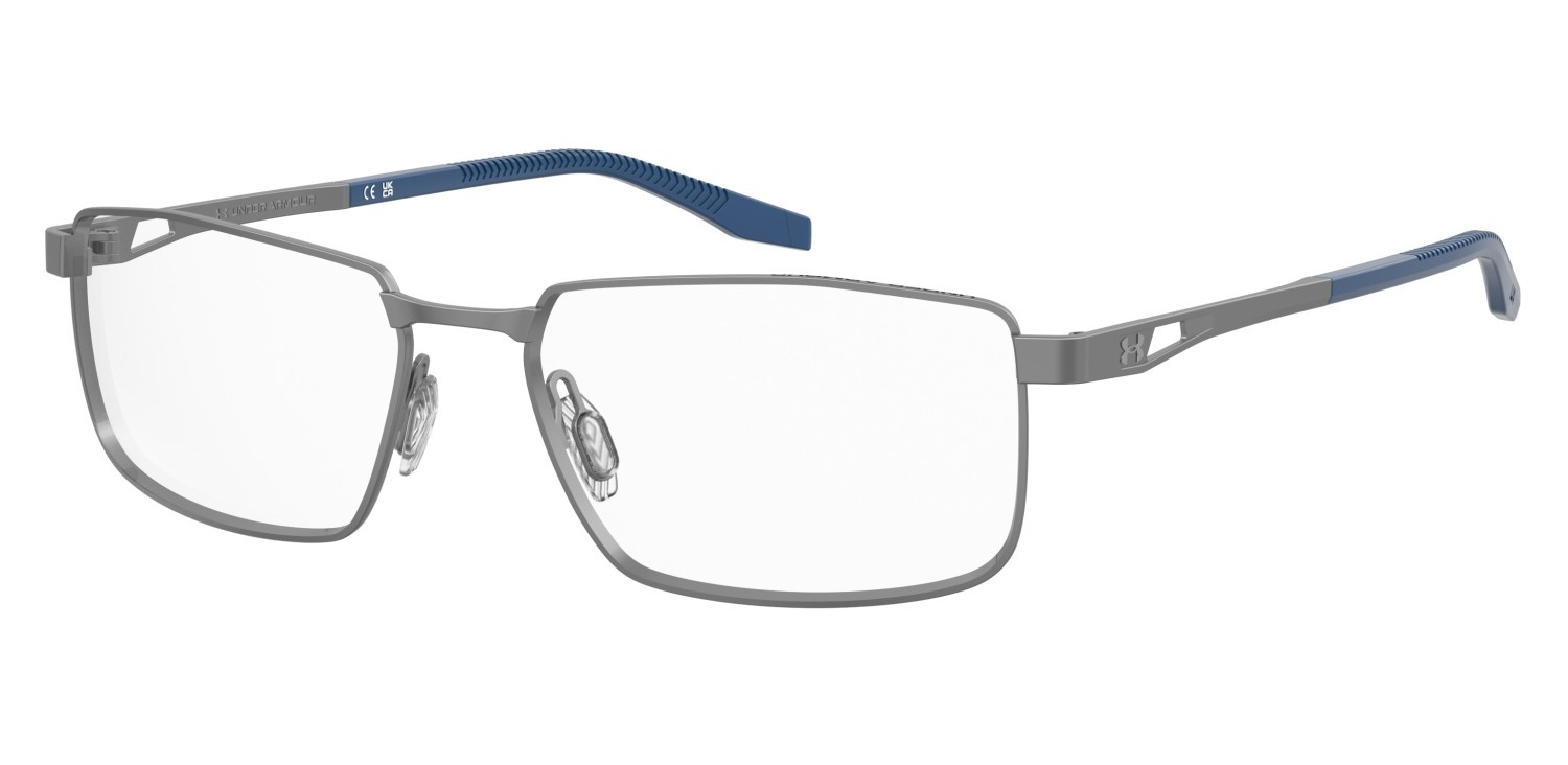 Eyeglasses Under Armour Ua 5077/G 108625 V6D color matte dark ruthenium blue shape rectangle 