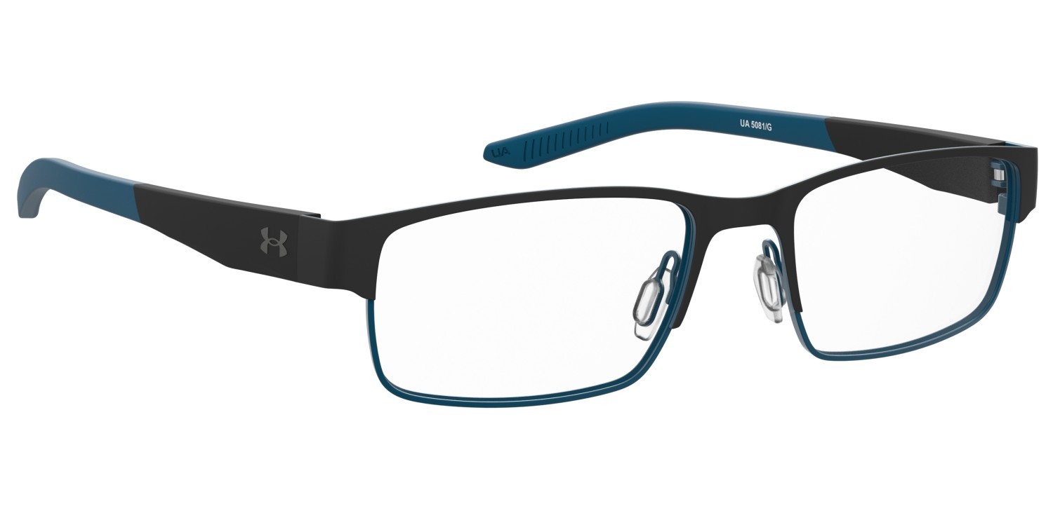Eyeglasses Under Armour Ua 5081/G 108628 ETJ color black teal shape rectangle 