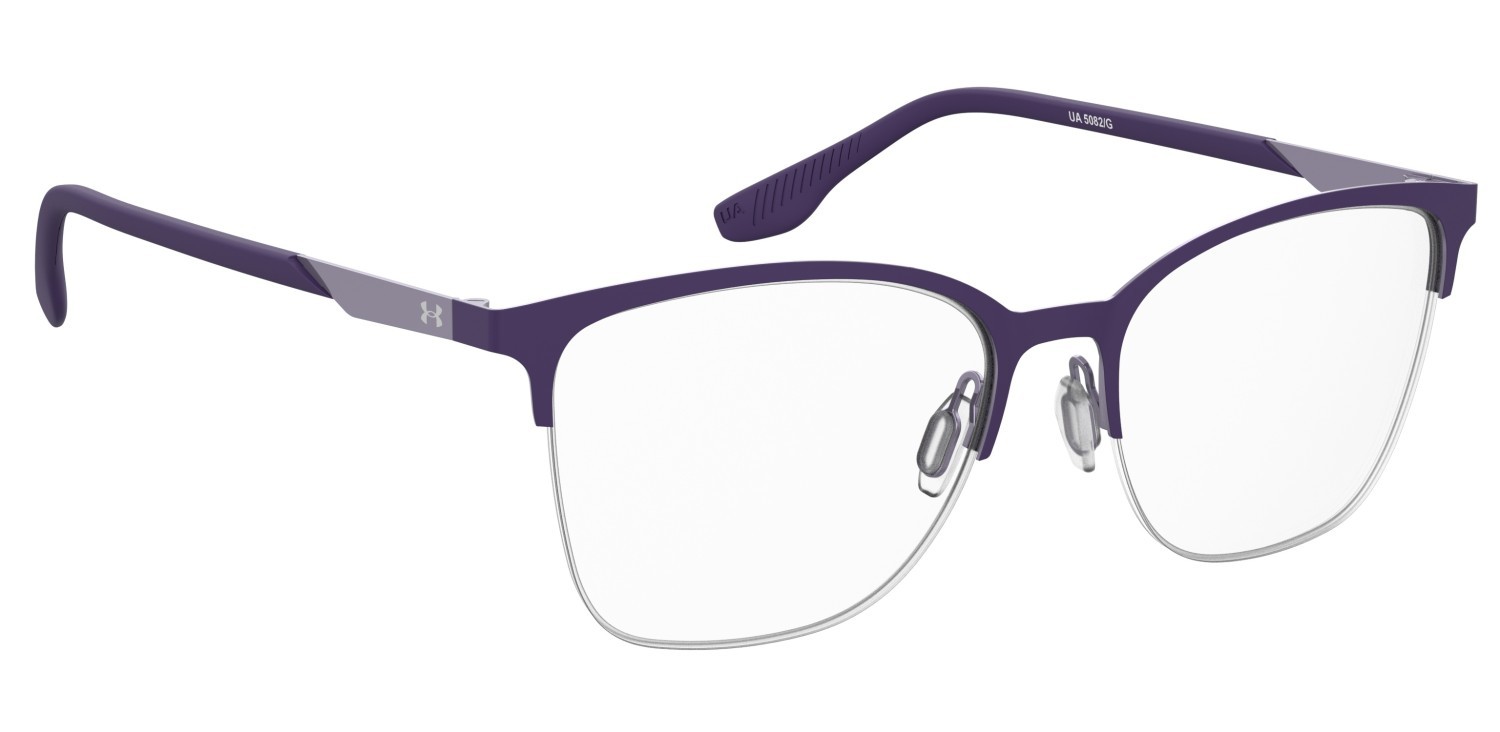 Eyeglasses Under Armour Ua 5082/G 108629 B1P color violet grey shape rectangle 