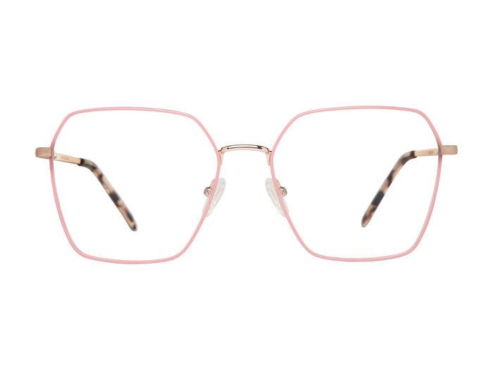 Eyeglasses Privé Revaux Boho 108635 (SAG) color pink metalized shape square 