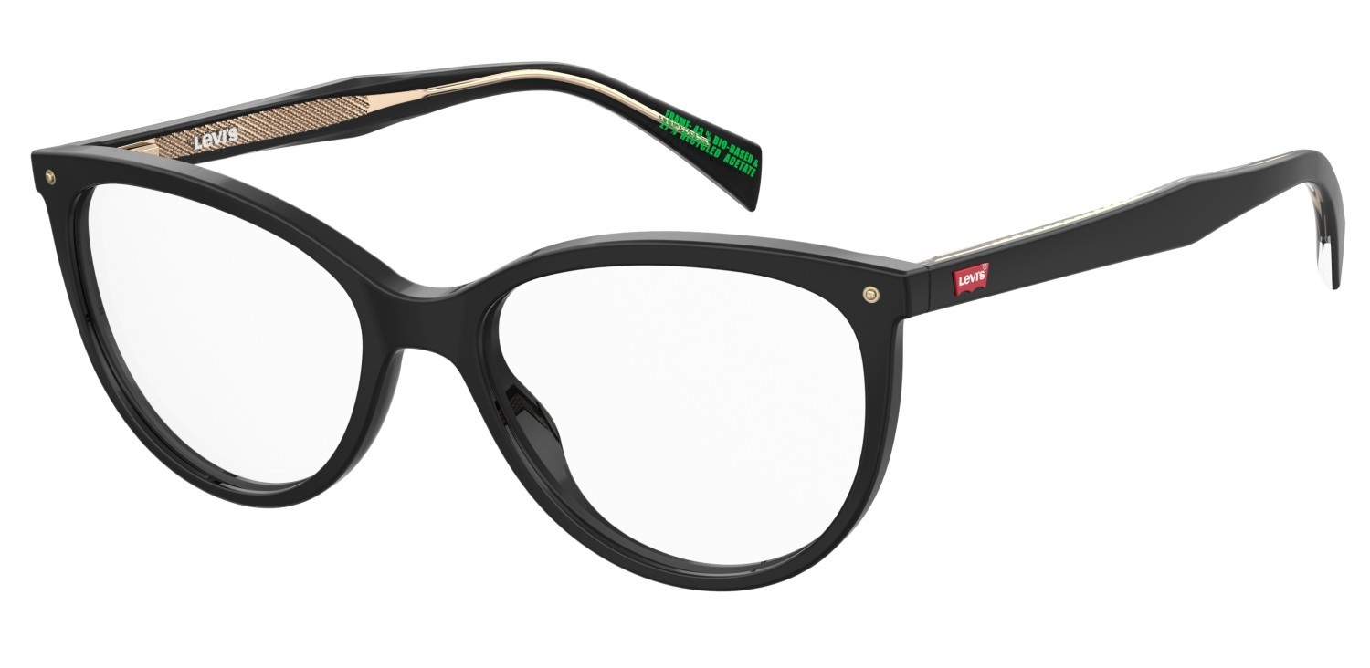 Brillen Levi's Lv 5068 108642 807 farbe black form cat-eye 