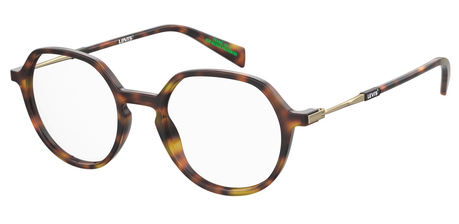 Brillen Levi's Lv 1074 108646 086 farbe havana form rund 
