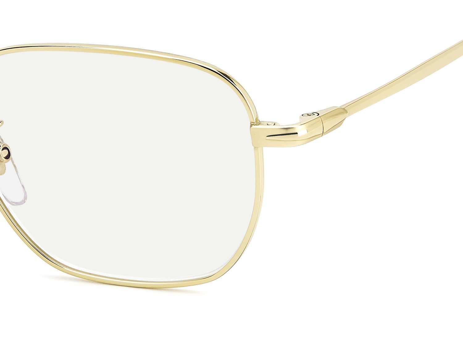 Eyeglasses David Beckham Db 1168/F 108652 J5G color gold shape rectangle lenses blue mirror