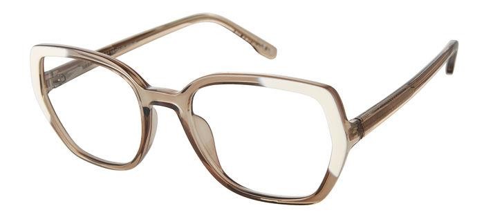 Brillen Privé Revaux Groovy 108656 (2T3) farbe crystal beige form quadratisch 