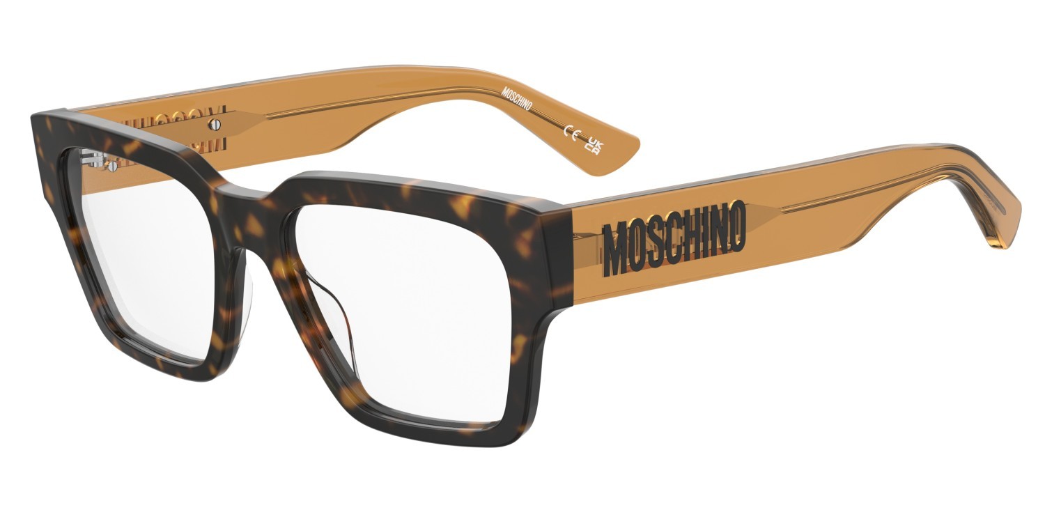 Occhiali da vista Moschino Mos645 108660 086 colore havana forma rettangolare 