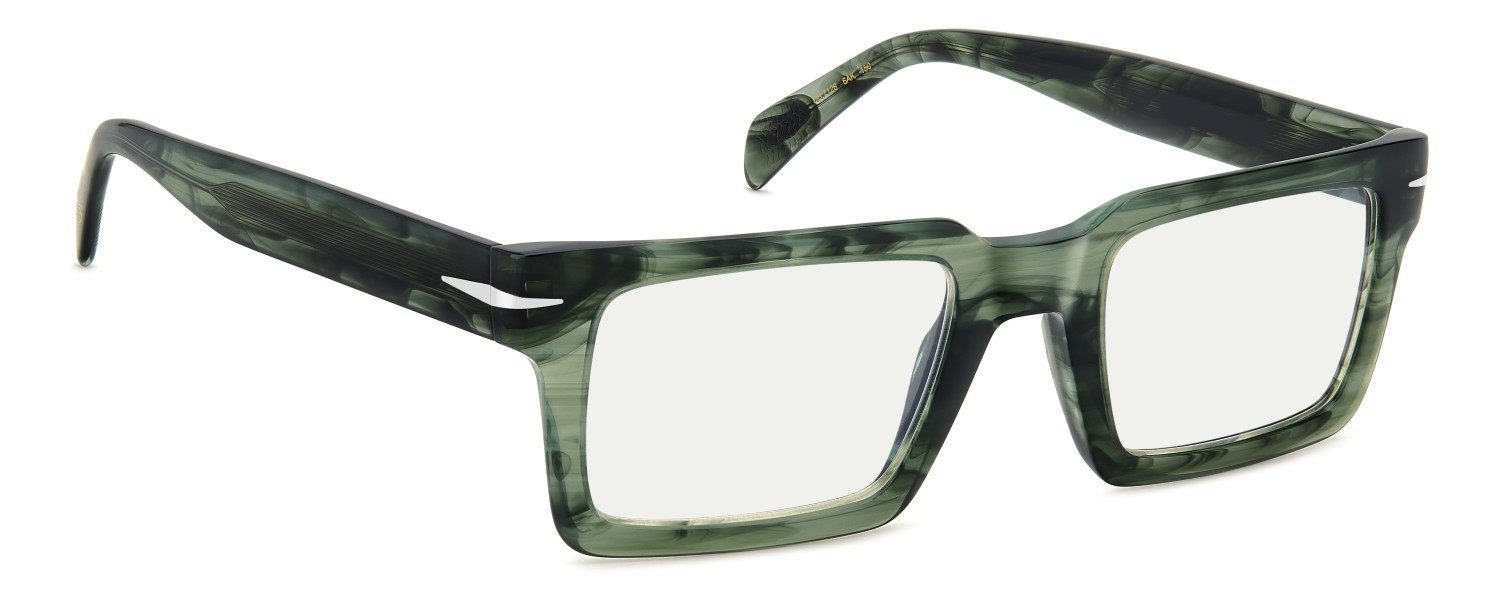 Occhiali da vista David Beckham Db 7126 108666 6AK colore green horn forma rettangolare 