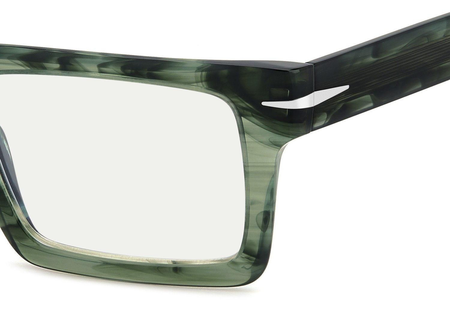 Occhiali da vista David Beckham Db 7126 108666 6AK colore green horn forma rettangolare 