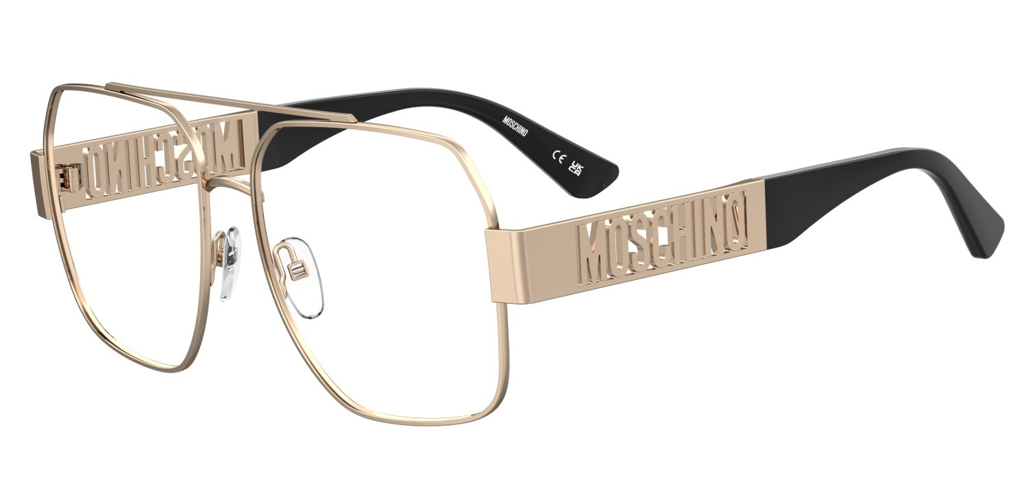 Brillen Moschino Mos639 108686 000 farbe rose gold form quadratisch 