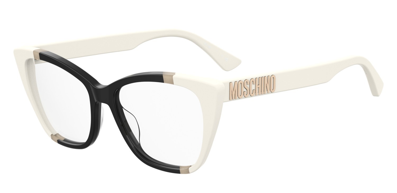Brillen Moschino Mos642 108687 CCP farbe white black form rechteckig 