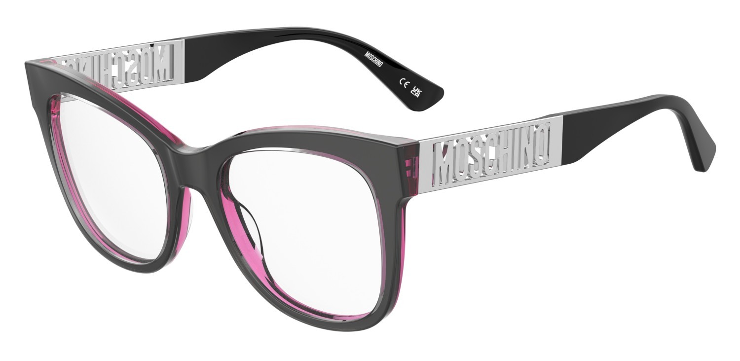 Occhiali da vista Moschino Mos641 108688 4WC colore metalized grey forma rettangolare 