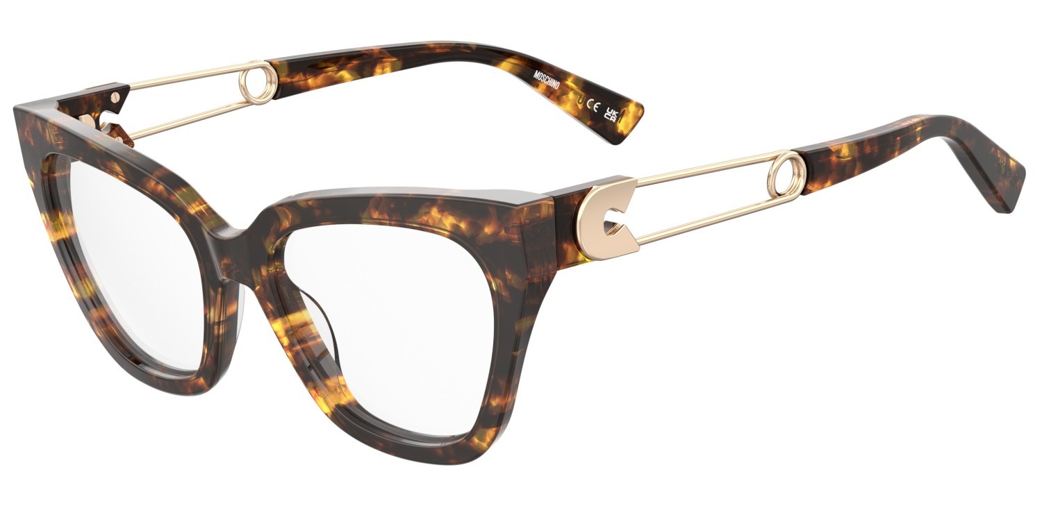 Occhiali da vista Moschino Mos638 108718 086 colore havana forma rettangolare 