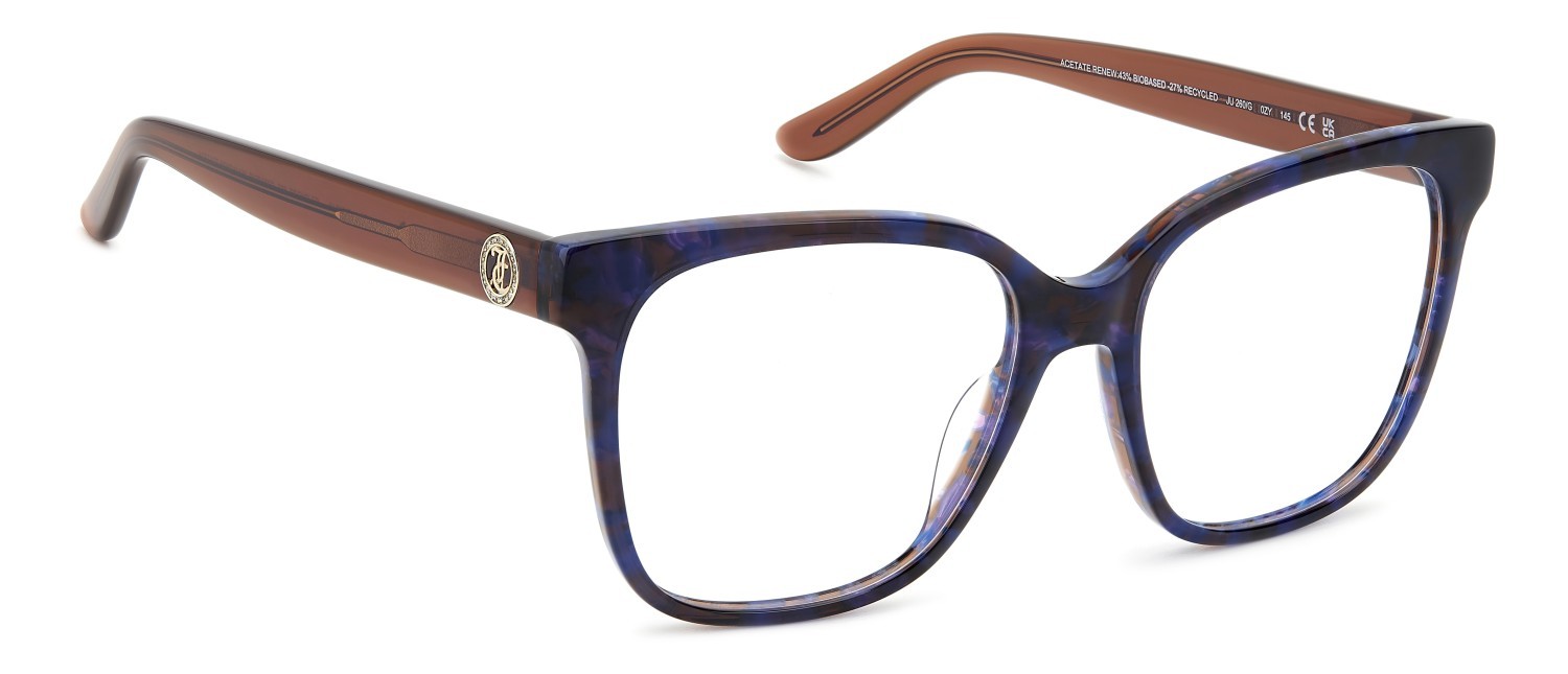 Brillen Juicy Couture Ju 260/G 108757 0ZY farbe blue violet havana form cat-eye 