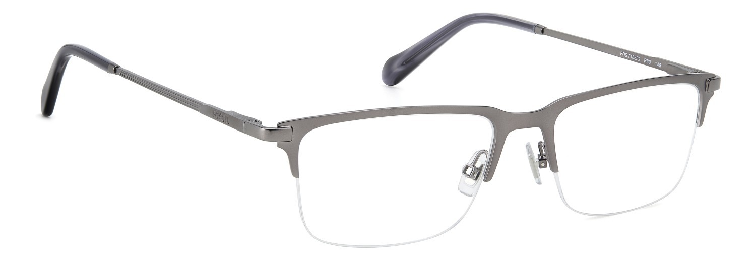 Occhiali da vista Fossil Fos 7186/G 108789 R80 colore matte dark ruthenium forma rettangolare 