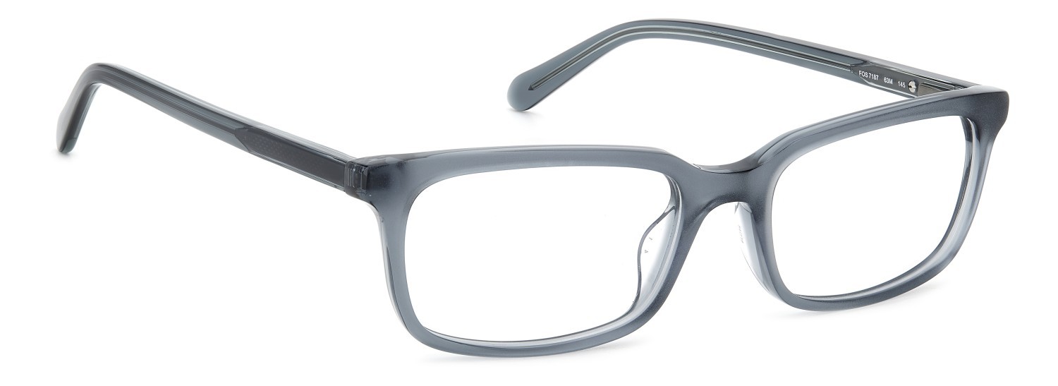 Occhiali da vista Fossil Fos 7187 108790 63M colore crystal grey forma rettangolare 