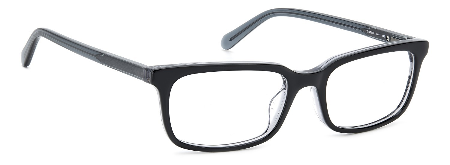 Eyeglasses Fossil Fos 7187 108790 807 color black shape rectangle 