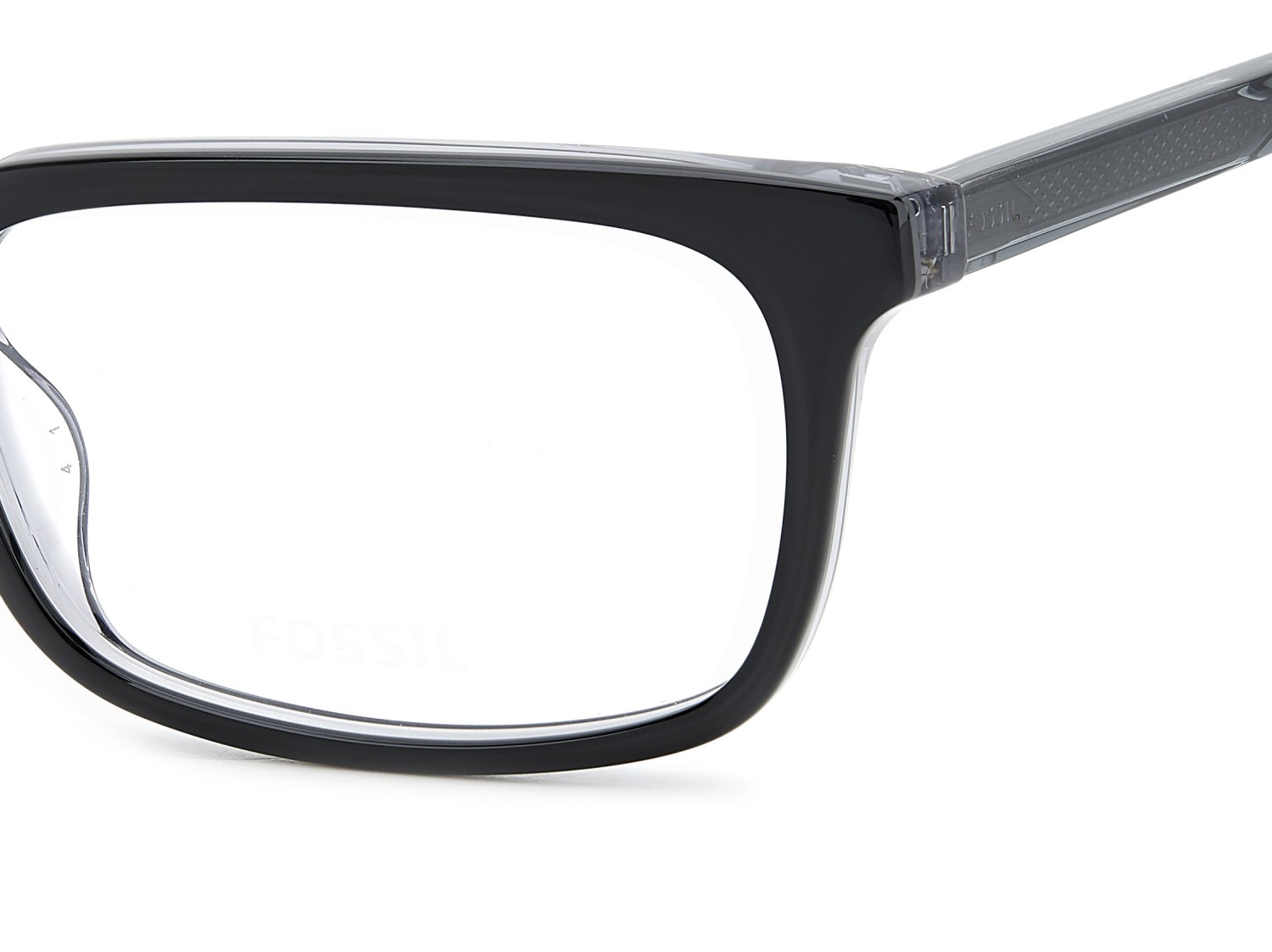 Eyeglasses Fossil Fos 7187 108790 807 color black shape rectangle 