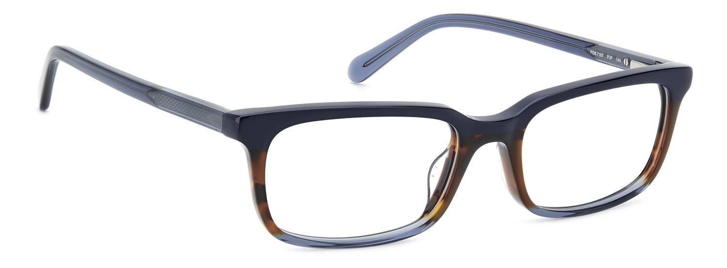 Eyeglasses Fossil Fos 7187 108790 PJP color blue shape rectangle 