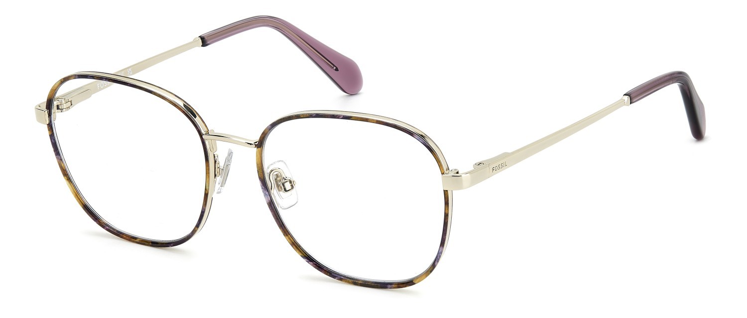 Occhiali da vista Fossil Fos 7181/G 108792 3YG colore light gold forma rotondo 