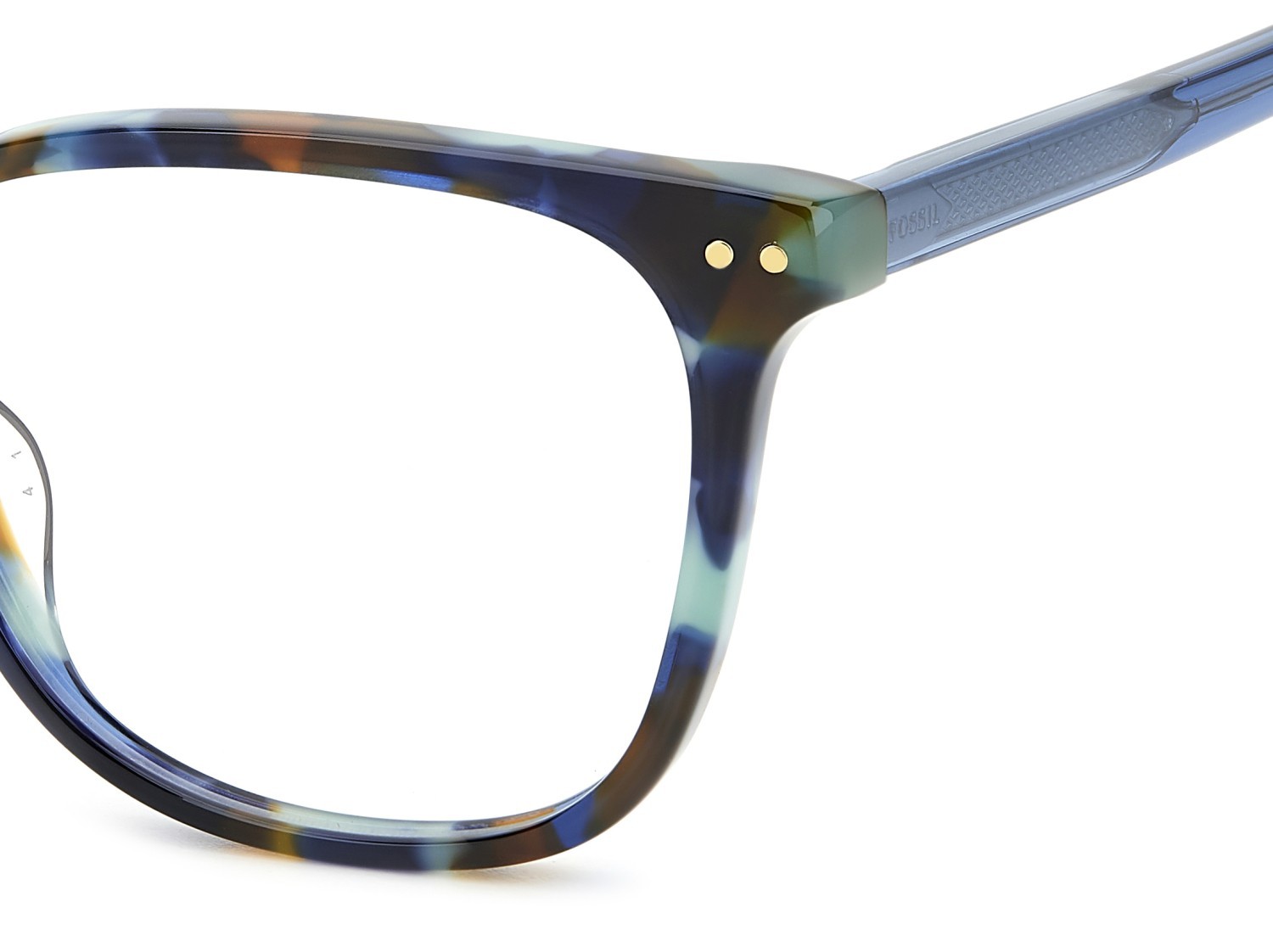 Occhiali da vista Fossil Fos 7183 108793 CVT colore teal havana forma quadrato 