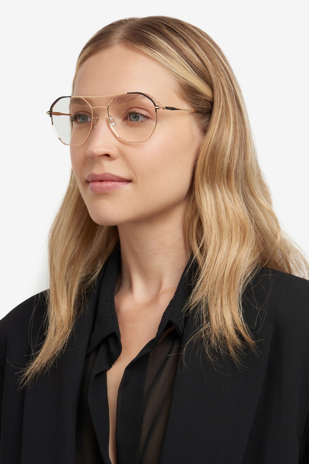 Occhiali da vista Hugo Boss 1709 108816 RHL colore gold black_ forma rettangolare 
