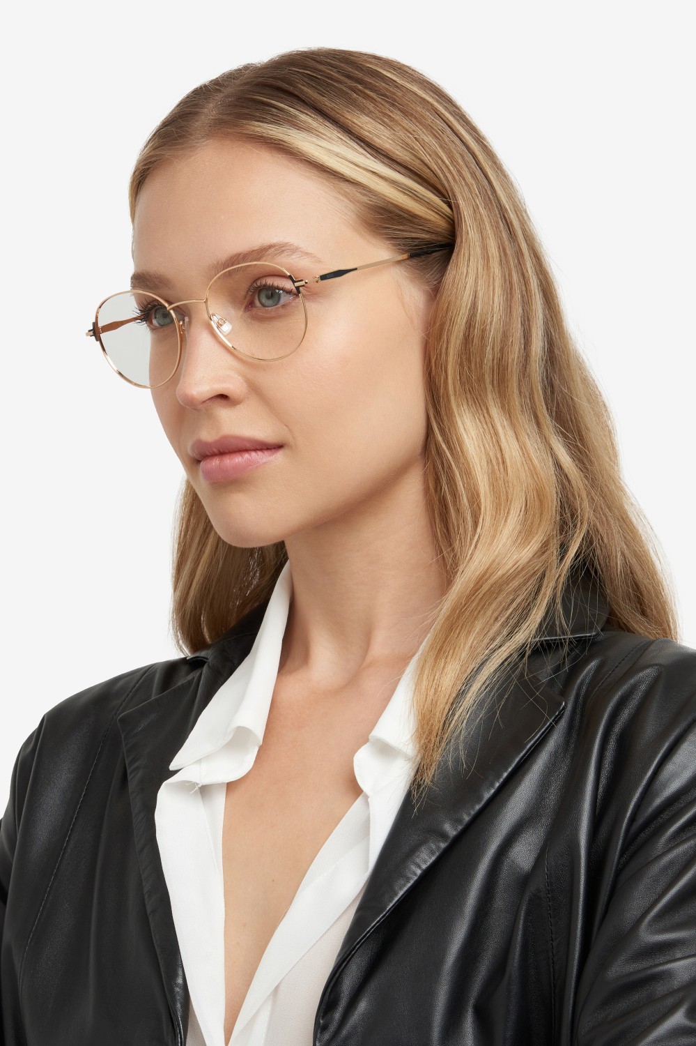 Occhiali da vista Hugo Boss 1710 108817 RHL colore gold black_ forma pantos 