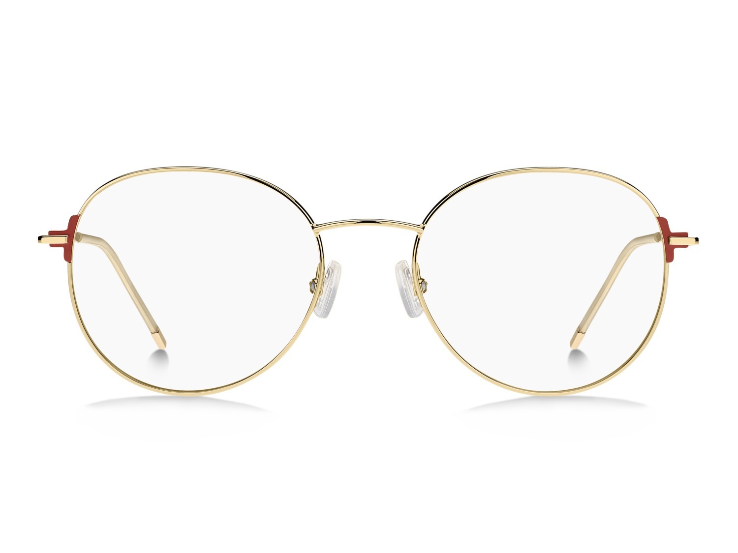 Eyeglasses Hugo Boss 1710 108817 Y11 color gold red shape pantos 
