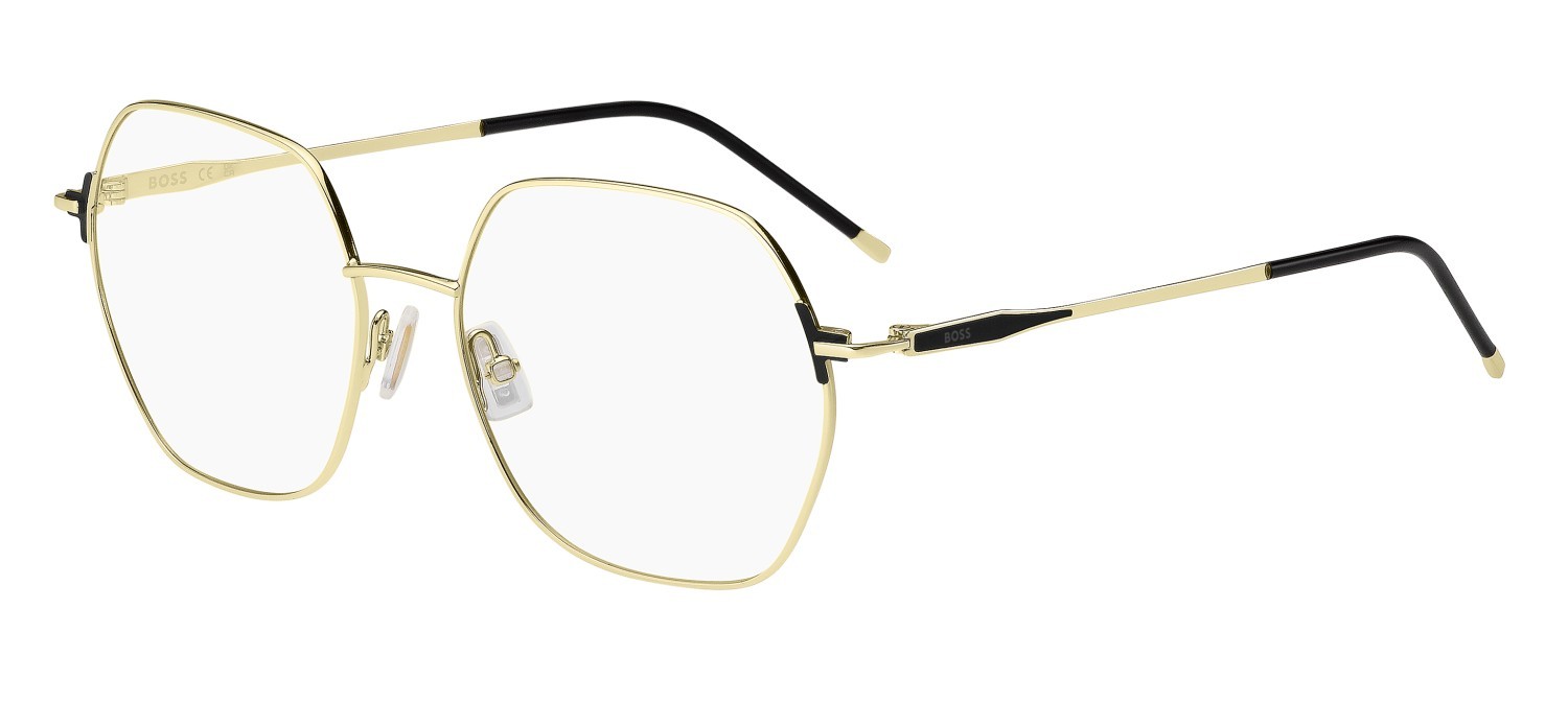 Eyeglasses Hugo Boss 1711 108818 RHL color gold black_ shape rectangle 
