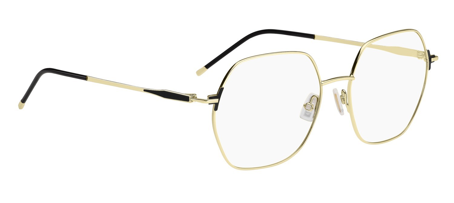 Eyeglasses Hugo Boss 1711 108818 RHL color gold black_ shape rectangle 