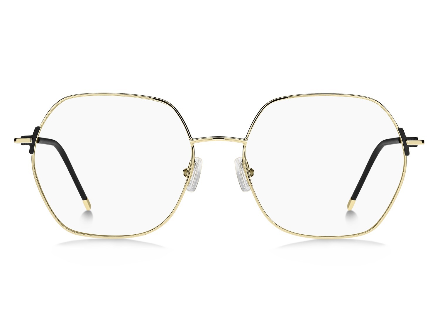 Eyeglasses Hugo Boss 1711 108818 RHL color gold black_ shape rectangle 