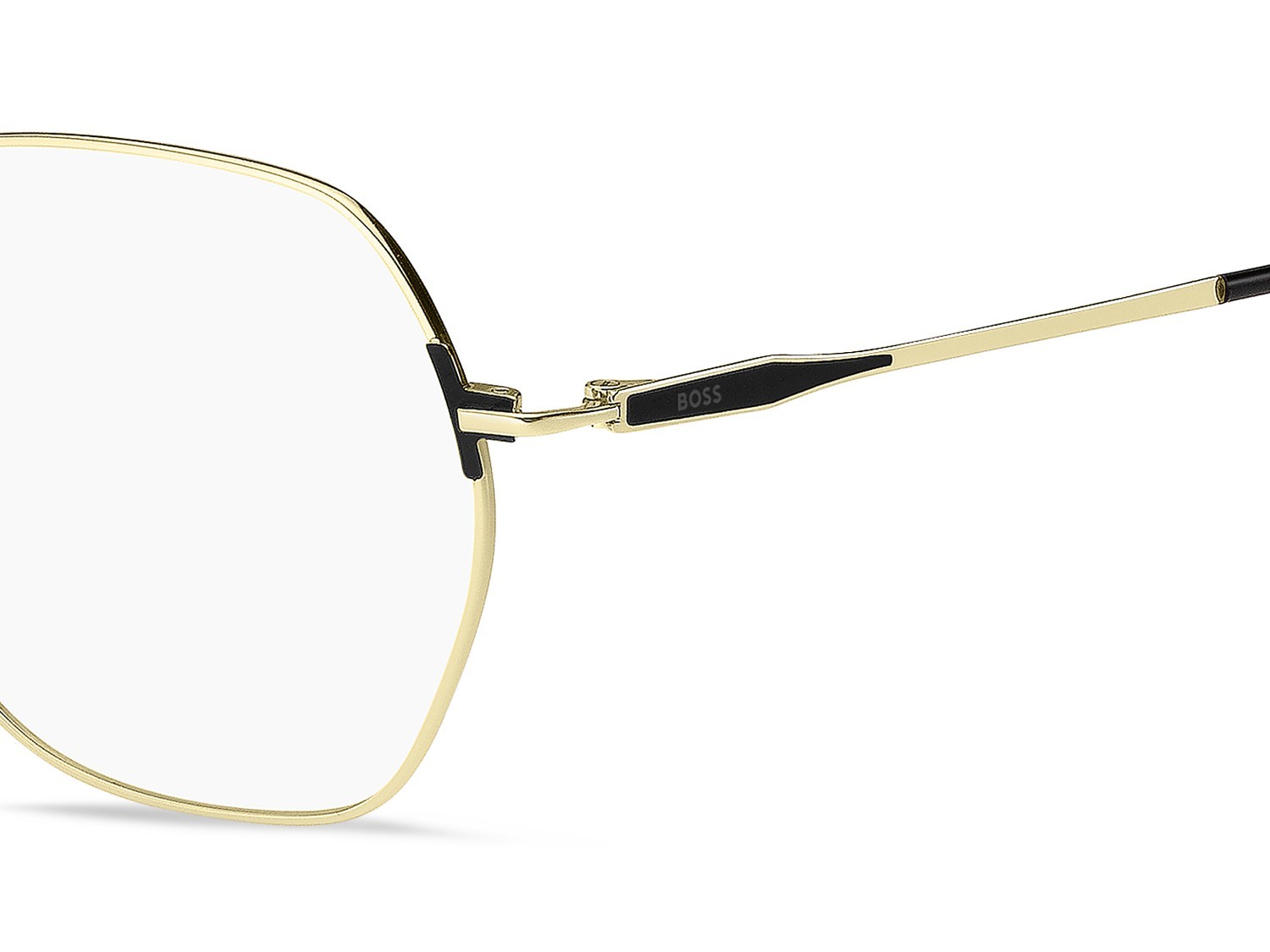 Eyeglasses Hugo Boss 1711 108818 RHL color gold black_ shape rectangle 