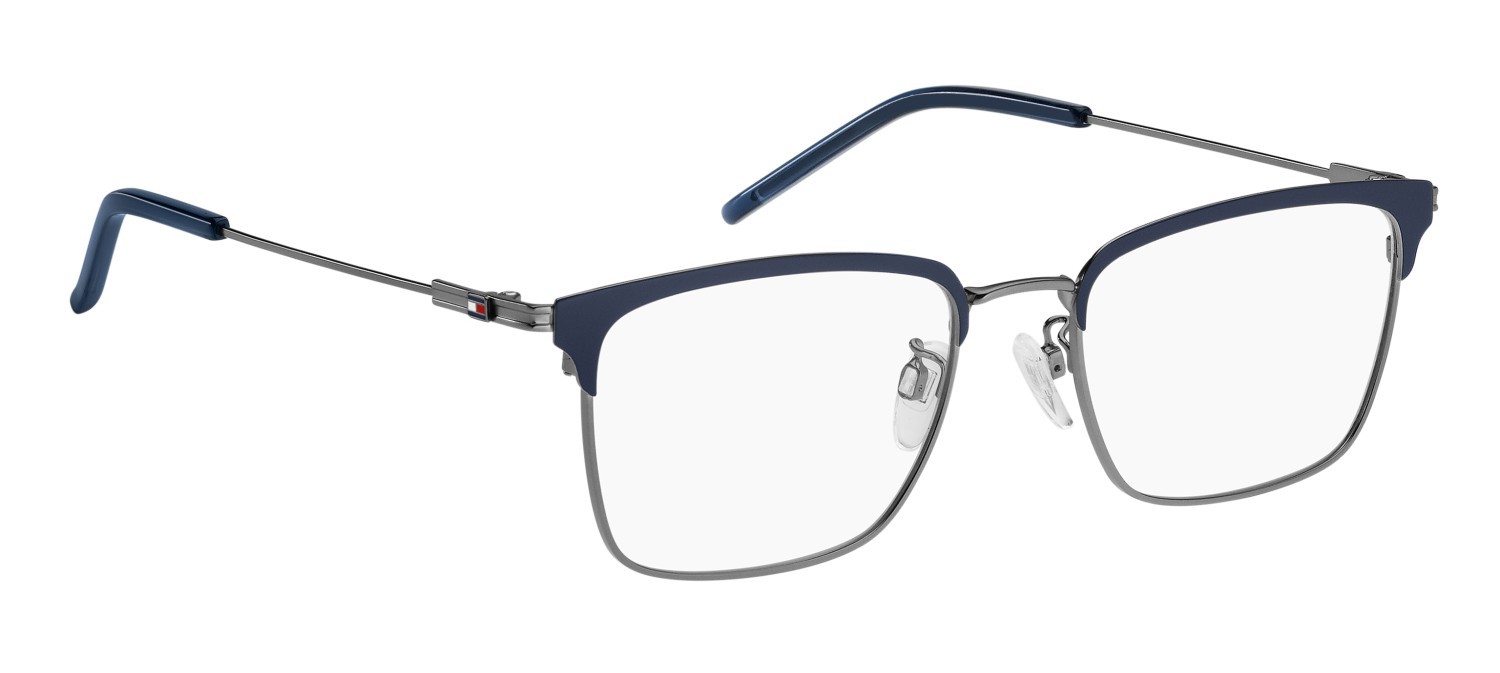 Eyeglasses Tommy Hilfiger Th 2164/F 108819 R80 color matte dark ruthenium shape rectangle 