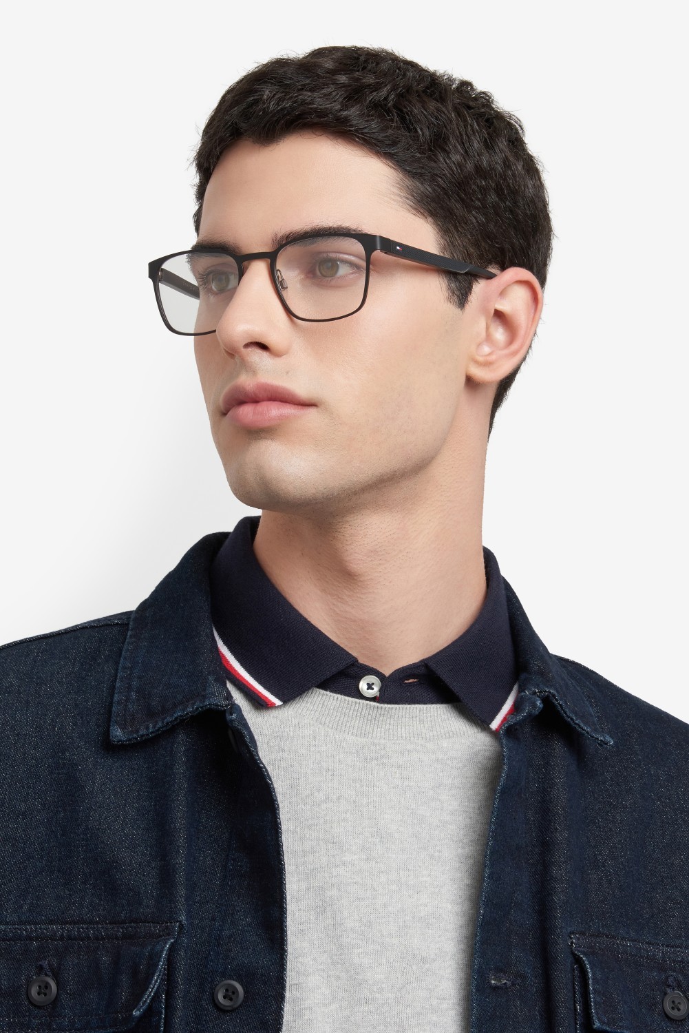 Occhiali da vista Tommy Hilfiger Th 2147 108822 807 colore black forma rettangolare 