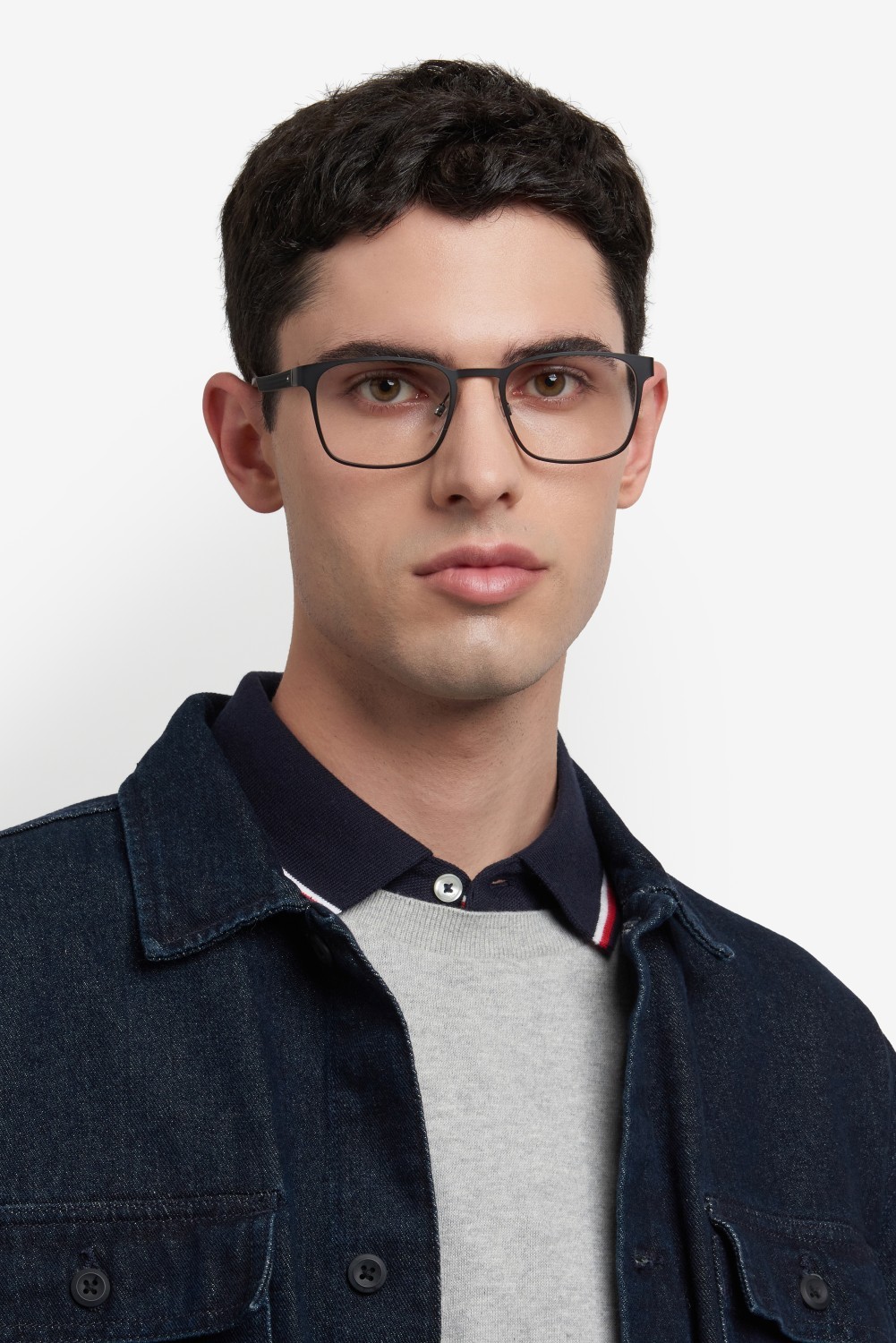 Occhiali da vista Tommy Hilfiger Th 2147 108822 807 colore black forma rettangolare 