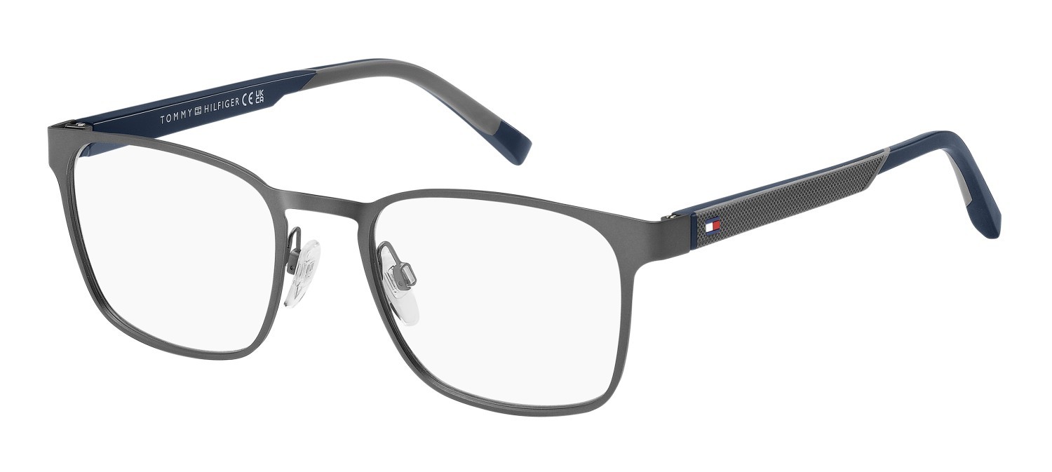 Eyeglasses Tommy Hilfiger Th 2147 108822 R80 color matte dark ruthenium shape rectangle 